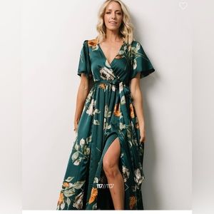 Baltic Born Sicily Satin Maxi Dress- Medium